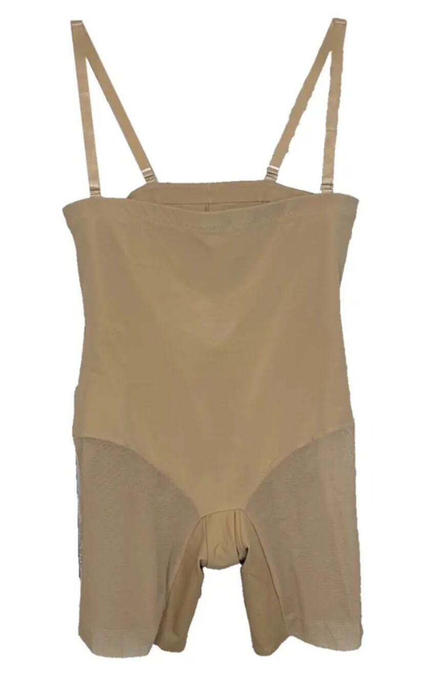 HoneyLove Body full body suit shapewear in tan or sand. Medium.